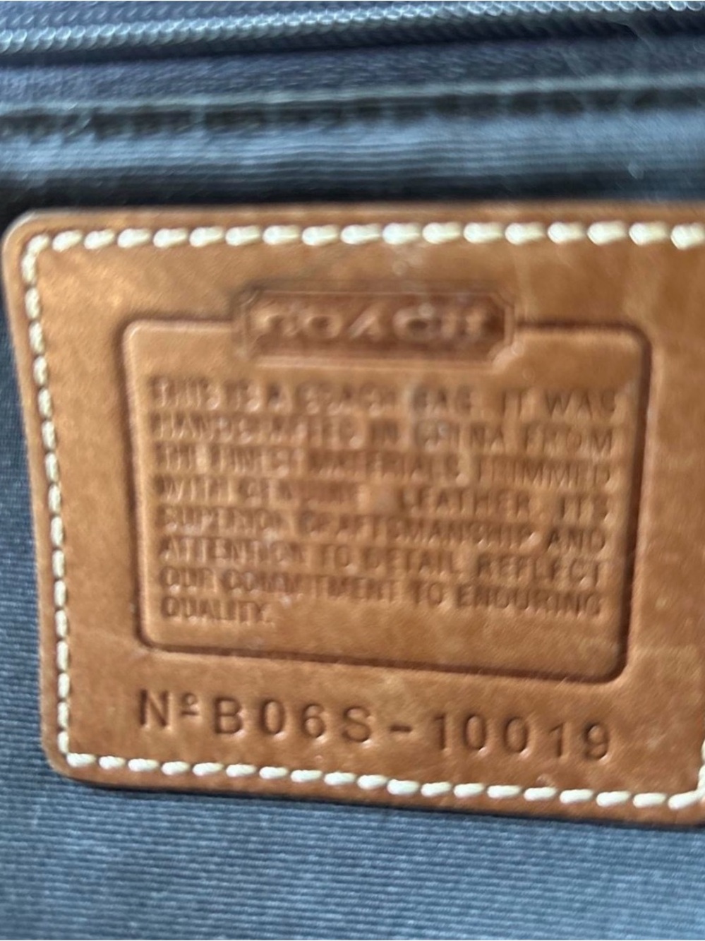 Coach Denim Patchwork Hobo Bag 2006 10019 - Picture 7 of 7